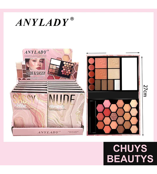Paleta de Maquillaje Multifuncional Nude & Sassy ANYLADY