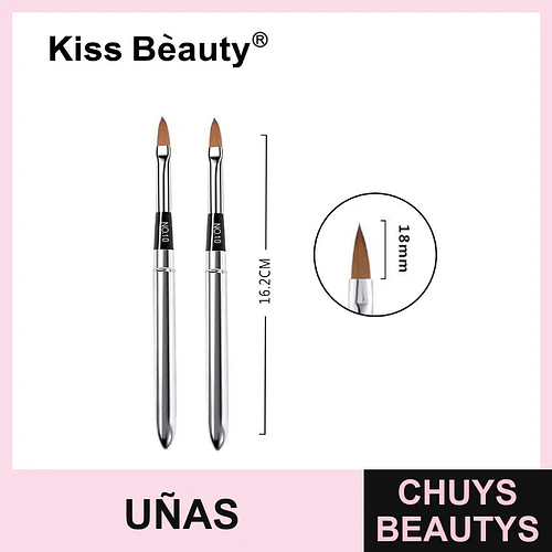 Pincel de Acrílico Profesional No. 10 Kiss Bèauty para Uñas Esculpidas - Chuys Beautys | Chuys Beautys
