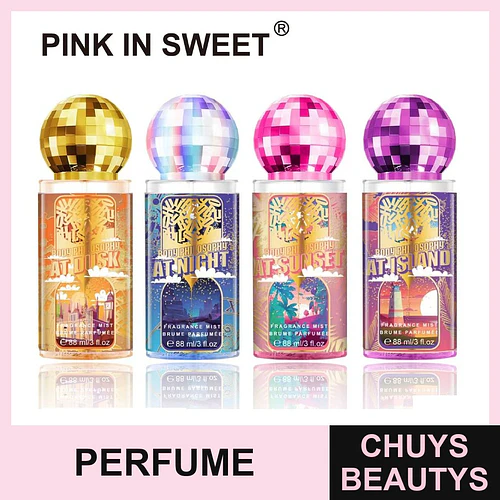 Fragancia Corporal Shimmer Pink In Sweet con Efecto Disco Ball 88ml - Chuys Beautys | Chuys Beautys