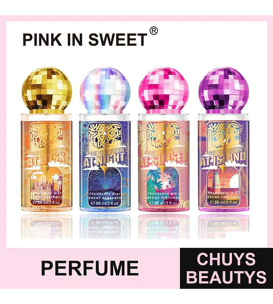 Fragancia Corporal Shimmer Pink In Sweet con Efecto Disco Ball 88ml