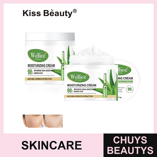Wellice Crema Hidratante Reparadora con 98% Aminoácidos y Extractos Naturales - Chuys Beautys | Chuys Beautys