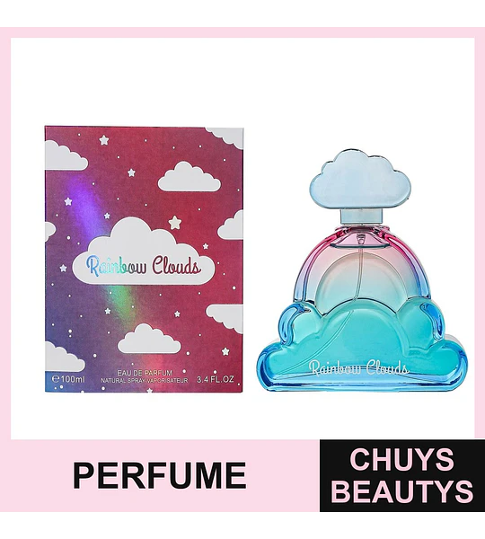 Eau de Parfum Rainbow Clouds con diseño de nube y arcoíris 100ml