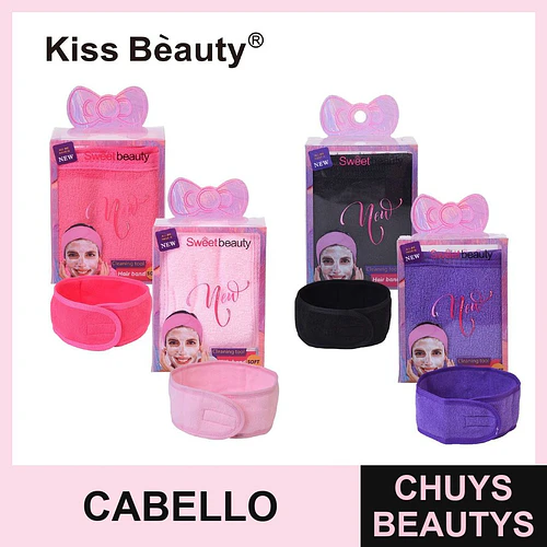 Cinta para el Cabello Suave y Ajustable Kiss Bèauty para Rutinas de Belleza - Chuys Beautys | Chuys Beautys