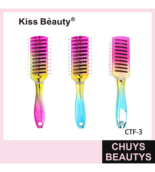 Cepillo de Pelo Ventilado con Diseño Degradado Kiss Bèauty