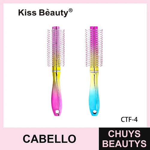 Cepillo redondo para cabello con mango degradado Kiss Bèauty - Chuys Beautys | Chuys Beautys