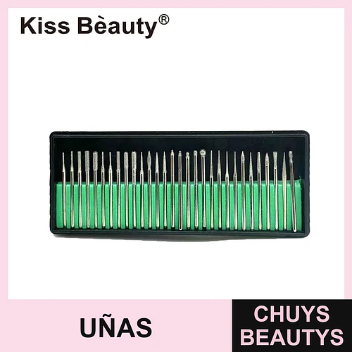 Set de Fresas de Diamante para Torno de Uñas Kiss Bèauty Profesional - Chuys Beautys | Chuys Beautys