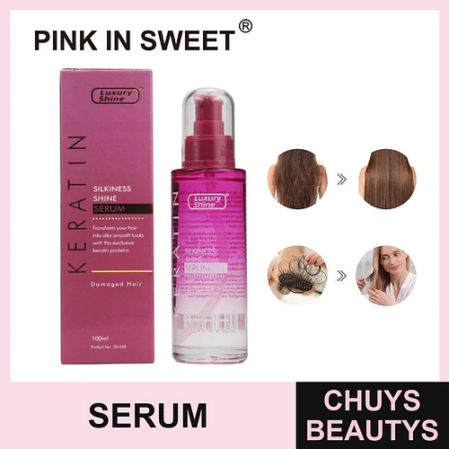 Serum capilar Pink in Sweet Luxury Shine con queratina para sedosidad y brillo - Chuys Beautys | Chuys Beautys