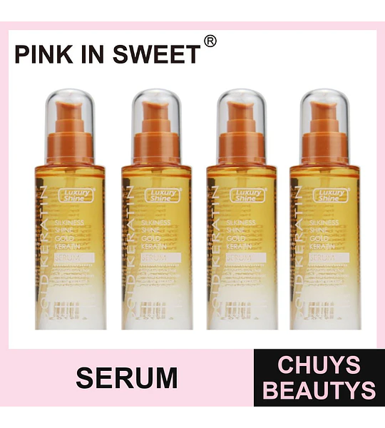 Serum Capilar PINK IN SWEET Luxury Shine con Keratina Dorada 100ml