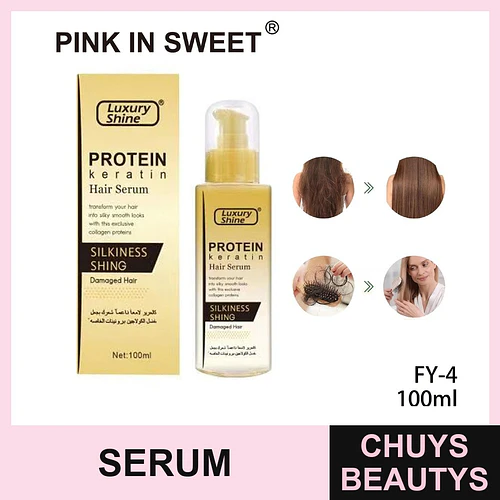 Serum capilar de keratina y proteína Luxury Shine para cabello dañado - Chuys Beautys | Chuys Beautys