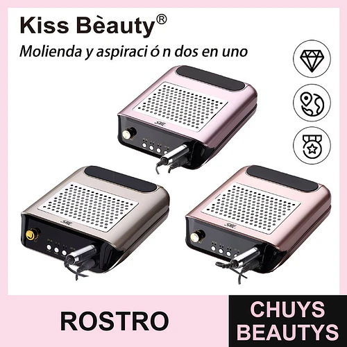 Pulidor de Uñas Eléctrico con Aspirador de Polvo 2 en 1 Kiss Bèauty - Chuys Beautys | Chuys Beautys