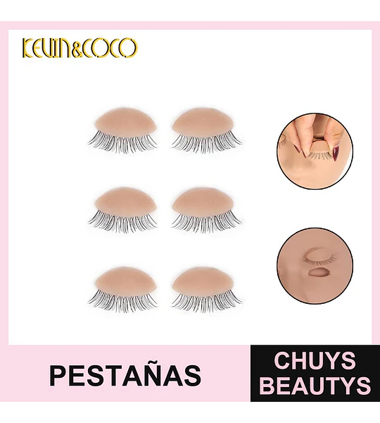 Pestañas postizas de práctica KEWIN&COCO para entrenamiento de maquillaje