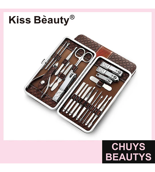 Set Profesional de Manicure y Pedicure Completo Kiss Bèauty 50 Piezas