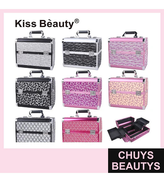 Maletín Organizador de Maquillaje Profesional Portátil Kiss Bèauty