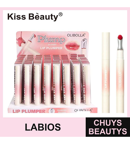 Lip Plumper Glossy con Péptidos Voluminizadores Olibolla LA-L244