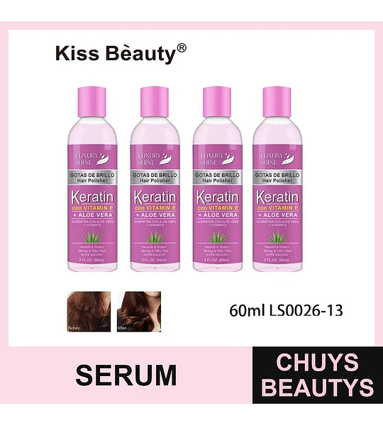 Serum capilar Keratin con Vitamina E y Aloe Vera Kiss Bèauty
