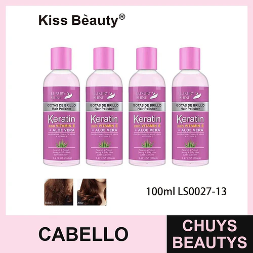 Pulidor Capilar con Keratina, Vitamina E y Aloe Vera Kiss Bèauty - Chuys Beautys | Chuys Beautys