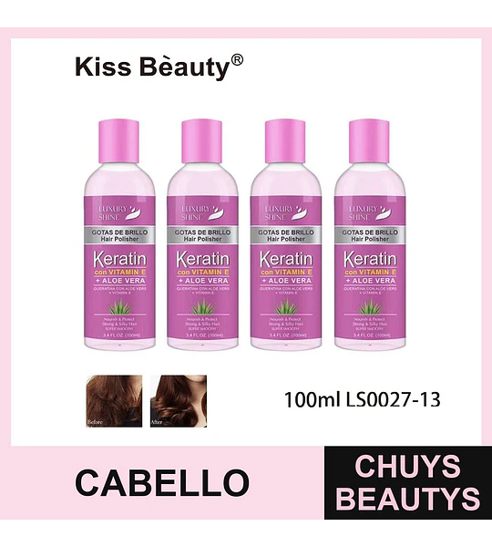 Pulidor Capilar con Keratina, Vitamina E y Aloe Vera Kiss Bèauty