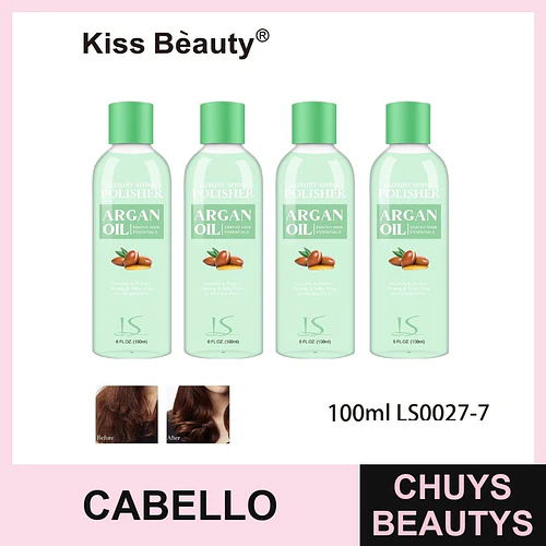 Aceite Pulidor Capilar con Argán para Brillo y Suavidad Kiss Bèauty - Chuys Beautys | Chuys Beautys