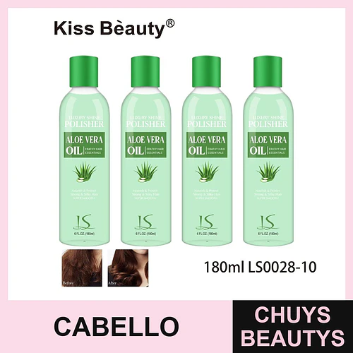 Aceite Pulidor Capilar Kiss Bèauty con Aloe Vera para Brillo y Suavidad - Chuys Beautys | Chuys Beautys