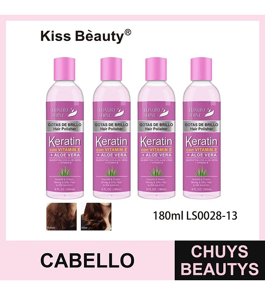 Pulidor Capilar con Keratina y Aloe Vera Kiss Beauty