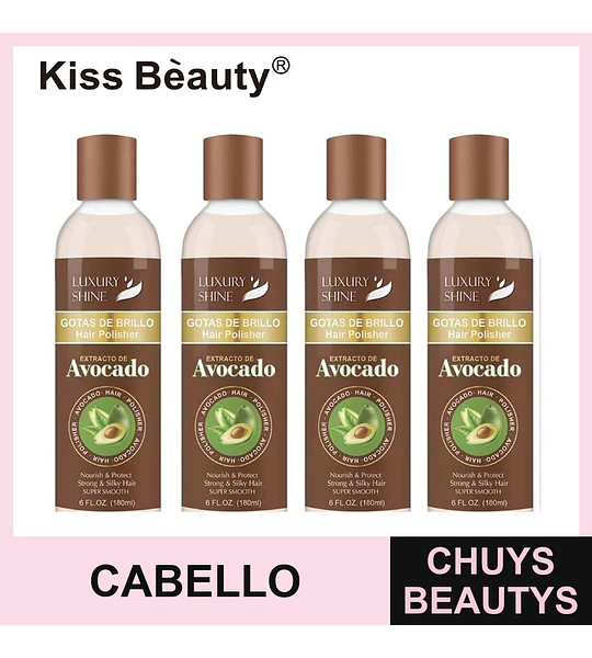 Pulidor Capilar con Extracto de Aguacate Kiss Beauty Luxury Shine