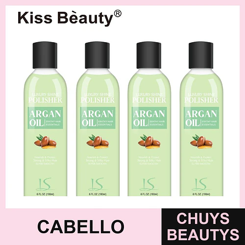Aceite pulidor capilar con argán para brillo y suavidad Kiss Bèauty LS00287 - Chuys Beautys | Chuys Beautys