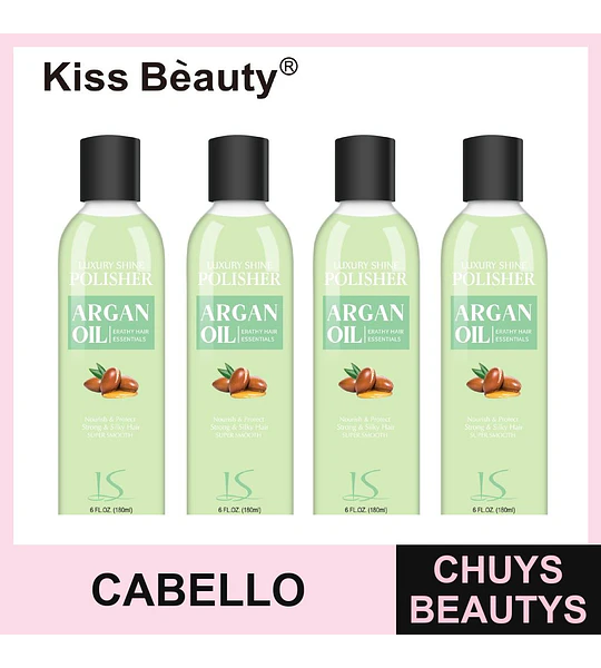 Aceite pulidor capilar con argán para brillo y suavidad Kiss Bèauty LS00287