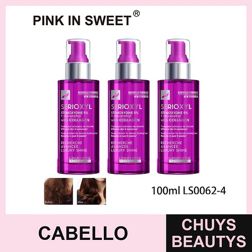 Tratamiento Capilar Serioxyl con Stemoxydine y Colágeno para Densidad Pink In Sweet - Chuys Beautys | Chuys Beautys