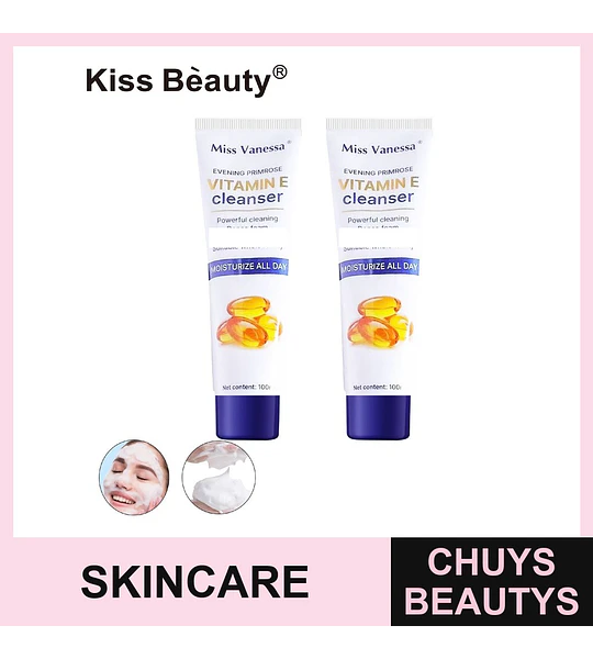 Limpiador facial hidratante con Vitamina E y Onagra Miss Vanessa 100ml