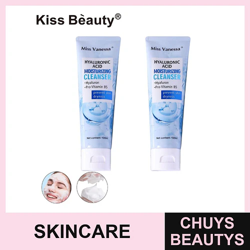 Limpiador hidratante facial Miss Vanessa con Ácido Hialurónico y Pro-Vitamina B5 - Chuys Beautys | Chuys Beautys