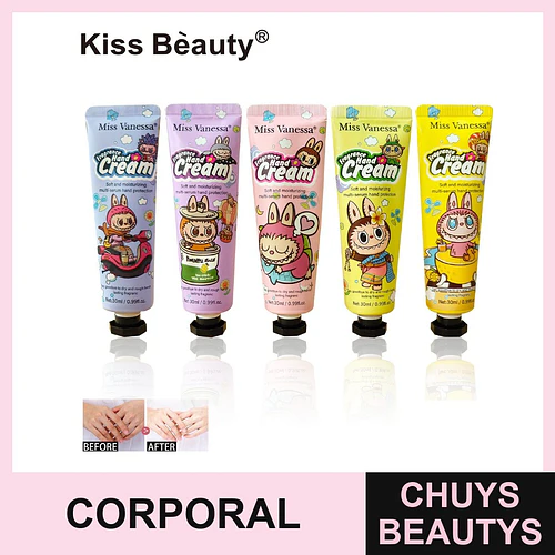 Crema de Manos Hidratante y Suavizante Miss Vanessa Kiss Beauty 30ml - Chuys Beautys | Chuys Beautys