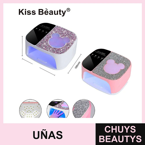 Lámpara de Uñas UV/LED Glitter Mickey Mouse Kiss Beauty SUN S90 - Chuys Beautys | Chuys Beautys