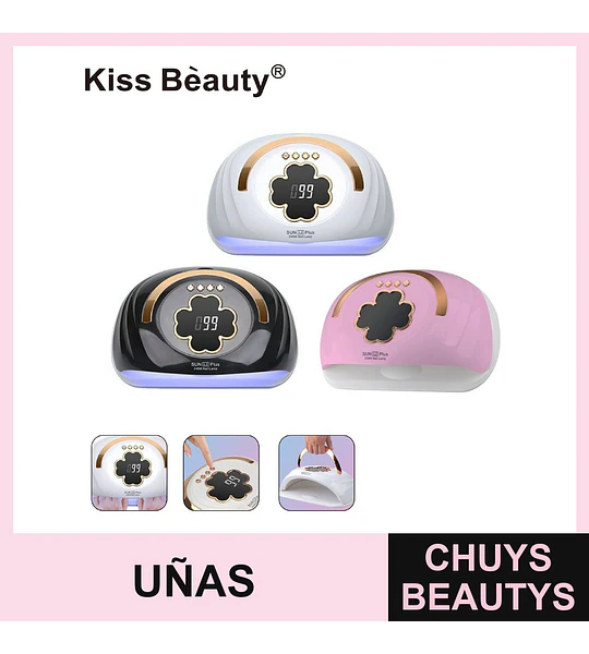 Lámpara de uñas LED UV 248W con pantalla digital Kiss Bèauty