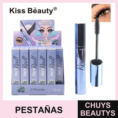 Kiss Beauty Mascara de Volumen Intenso con Arándano y Quinoa - Chuys Beautys | Chuys Beautys