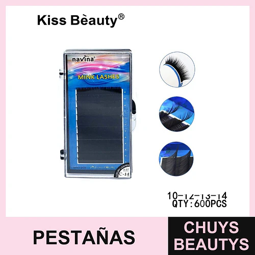 Pestañas Postizas Navina Mink Lashes Curva C 0.07mm - Chuys Beautys | Chuys Beautys