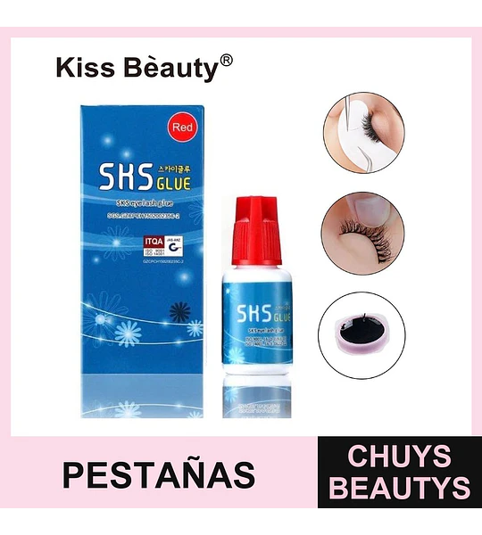 Kiss Beauty SKS Red Pegamento para Pestañas Postizas