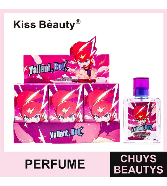 Fragancia Eau de Parfum Kiss Beauty Valiant Boy para hombre 55ml