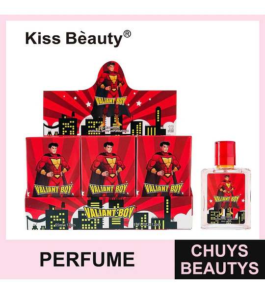 Kiss Bèauty Valiant Boy Eau de Parfum para Hombre 55ml