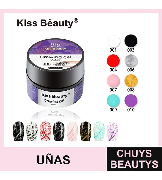 Gel de Dibujo Spider Kiss Bèauty para Nail Art UV/LED 6ml