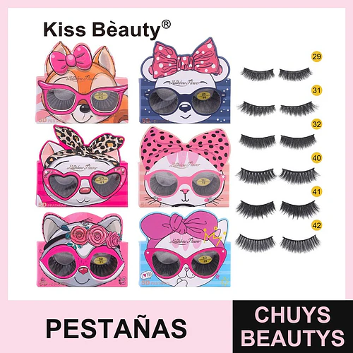 Pestañas Postizas 5D Kiss Bèauty con Diseños Animados RF526 - Chuys Beautys | Chuys Beautys
