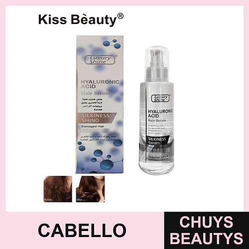 Suero Capilar con Ácido Hialurónico y Colágeno Kiss Beauty Luxury Shine - Chuys Beautys | Chuys Beautys