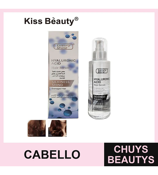 Suero Capilar con Ácido Hialurónico y Colágeno Kiss Beauty Luxury Shine