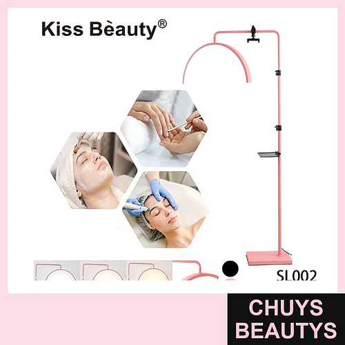 Lámpara LED de Pie Arco Ajustable Kiss Bèauty para Salones de Belleza - Chuys Beautys | Chuys Beautys