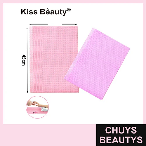Protectores de Mesa Desechables Rosados para Manicura Kiss Bèauty - Chuys Beautys | Chuys Beautys