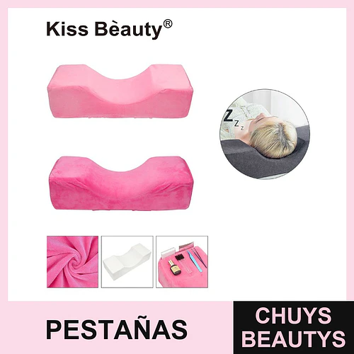 Almohada ergonómica de soporte para extensiones de pestañas Kiss Bèauty - Chuys Beautys | Chuys Beautys