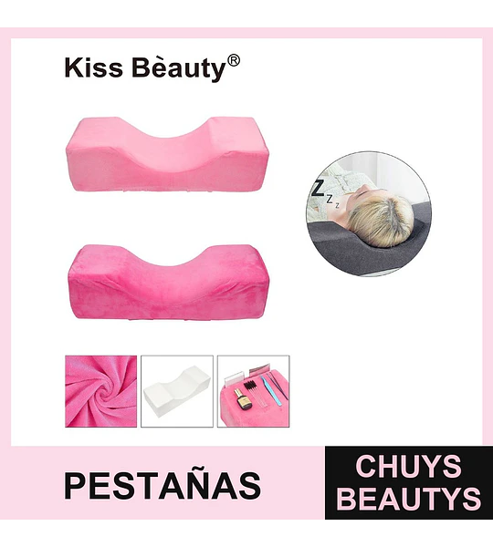 Almohada ergonómica de soporte para extensiones de pestañas Kiss Bèauty