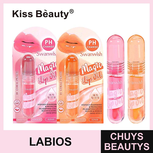 Aceite labial mágico Kiss Bèauty con cambio de PH y efecto nutritivo - Chuys Beautys | Chuys Beautys