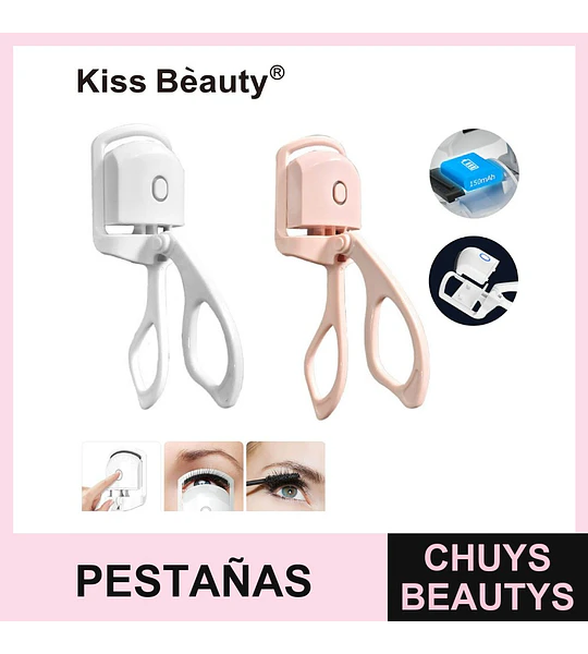 Rizador de Pestañas Eléctrico Térmico Recargable Kiss Bèauty WD-888