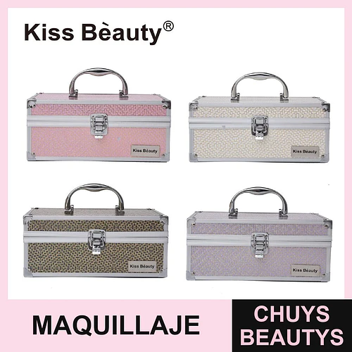 Estuche organizador de maquillaje portátil Kiss Bèauty con cerradura - Chuys Beautys | Chuys Beautys