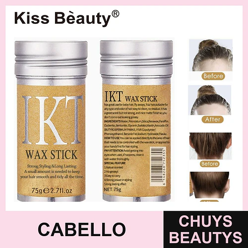 IKT Wax Stick para Cabello, Fijación Fuerte y Duradera Anti-Frizz - Chuys Beautys | Chuys Beautys